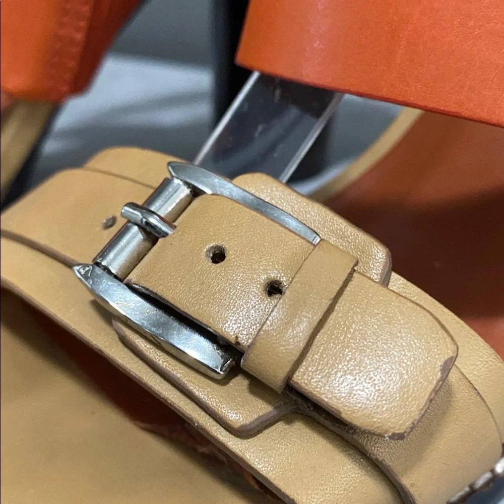 Rebecca Minkoff Double Strap Block Heel Open Toe Sandals/Heels Size 7 - Picture 6 of 16